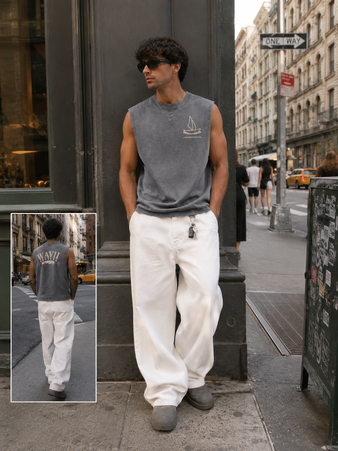 Vintage Stone Muscle T